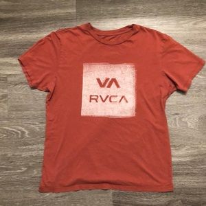 RVCA Vintage Wash Orange Graphic Tee